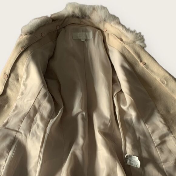 Removable Fur 💯 wool Slim Fit Lux Jacket Fashion Blazer Size XS - Picture 6 of 16